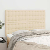 Vidaxl hoofdbord crème 144x5x118 128 cm stof