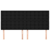 Vidaxl hoofdbord zwart 160x5x118 128 cm stof