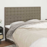 Vidaxl hoofdbord taupe 160x5x118 128 cm stof
