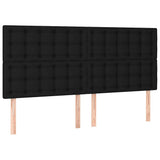 Vidaxl hoofdbord zwart 180x5x118 128 cm stof