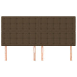Vidaxl hoofdbord donkerbruin 180x5x118 128 cm stof