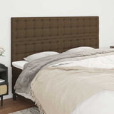 Vidaxl hoofdbord donkerbruin 180x5x118 128 cm stof