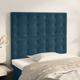 Vidaxl hoofdbord donkerblauw 90x5x118 128 cm fluweel