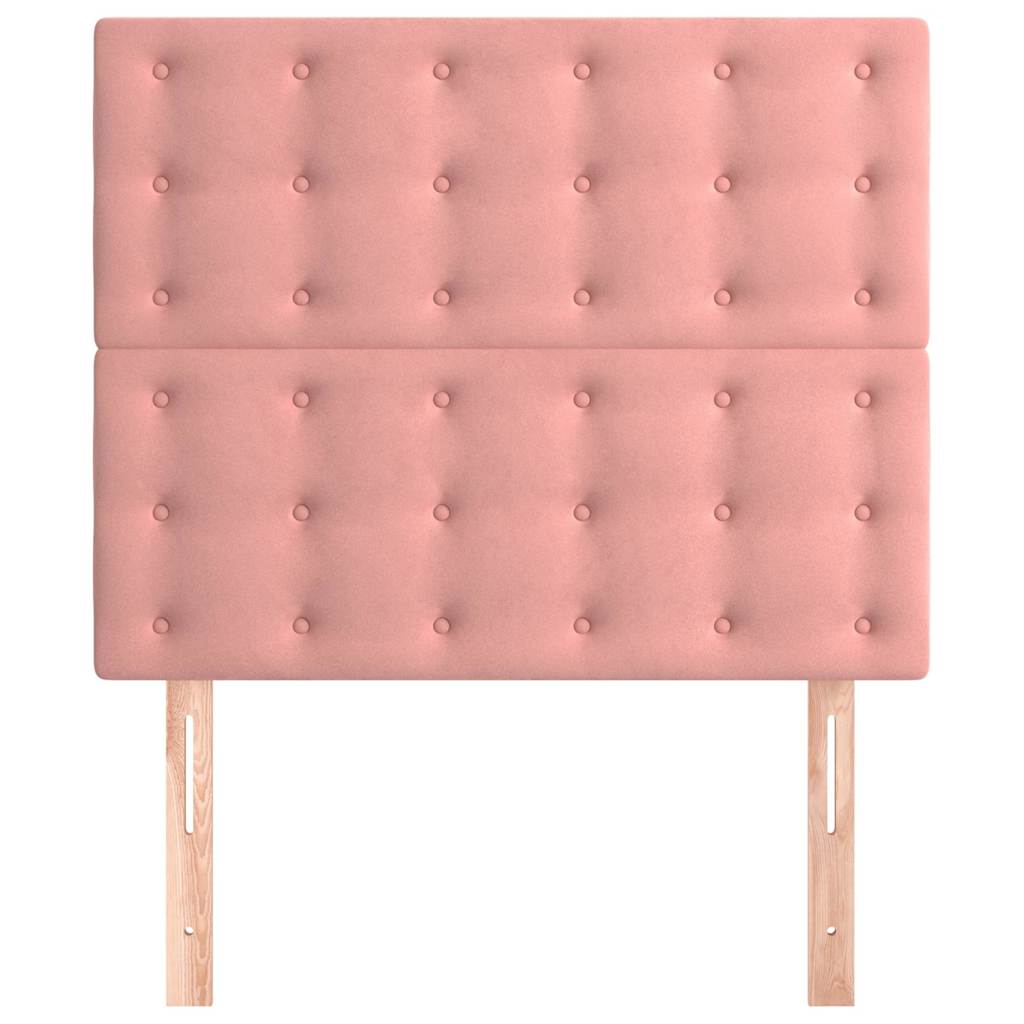 Vidaxl hoofdbord roze 90x5x118 128 cm fluweel