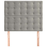 Vidaxl hoofdbord lichtgrijs 100x5x118 128 cm fluweel