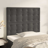 Vidaxl hoofdbord donkergrijs 100x5x118 128 cm fluweel