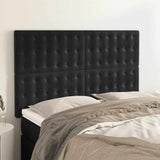 Vidaxl hoofdbord zwart 144x5x118 128 cm fluweel