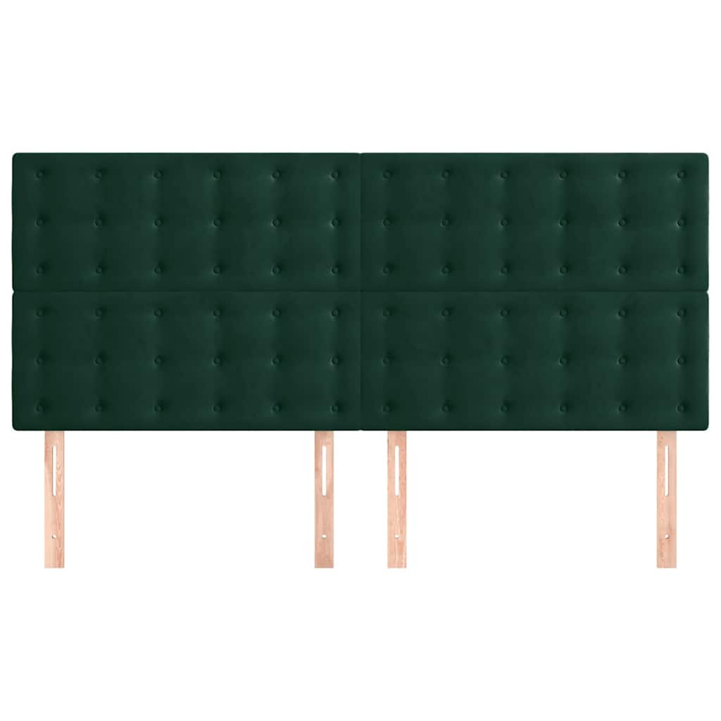 Vidaxl hoofdbord donkergroen 180x5x118 128 cm fluweel