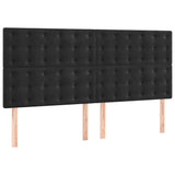 Vidaxl hoofdbord zwart 200x5x118 128 cm fluweel
