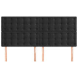 Vidaxl hoofdbord zwart 200x5x118 128 cm fluweel