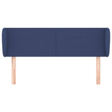 Vidaxl hoofdbord met randen 147x23x78 88 cm stof blauw