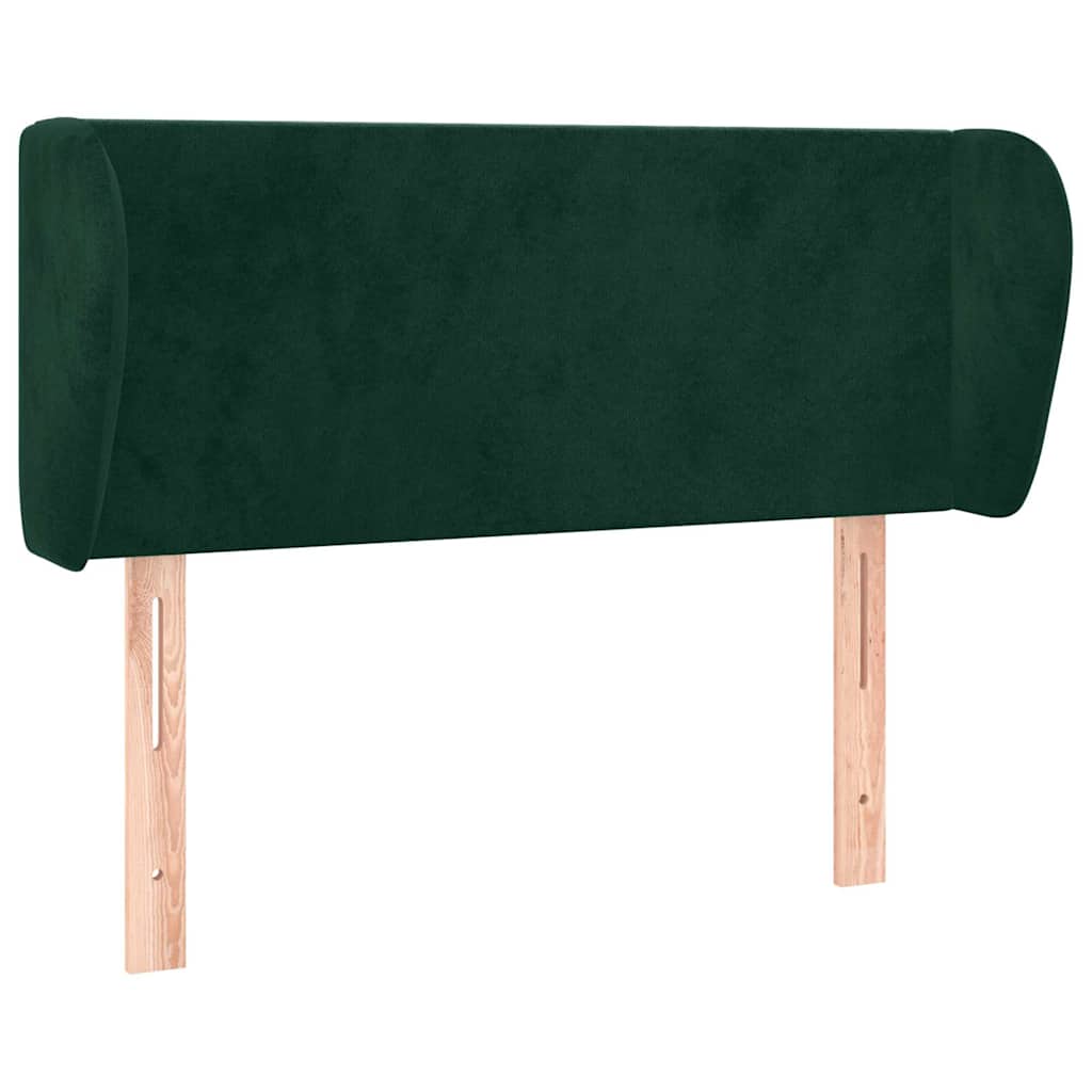Vidaxl hoofdbord met randen 83x23x78 88 cm fluweel donkergroen