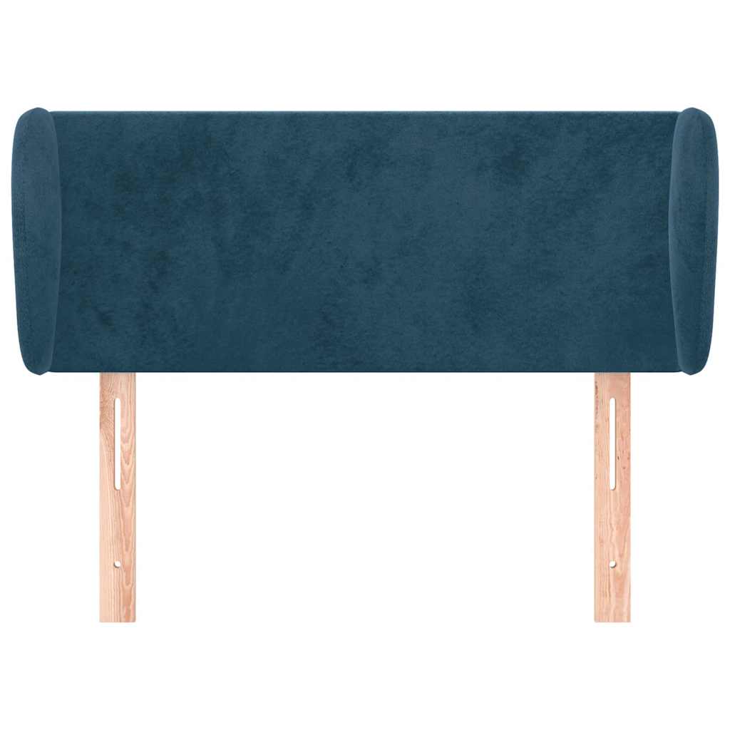 Vidaxl hoofdbord met randen 83x23x78 88 cm fluweel donkerblauw