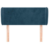 Vidaxl hoofdbord met randen 83x23x78 88 cm fluweel donkerblauw
