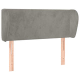 Vidaxl hoofdbord met randen 93x23x78 88 cm fluweel lichtgrijs