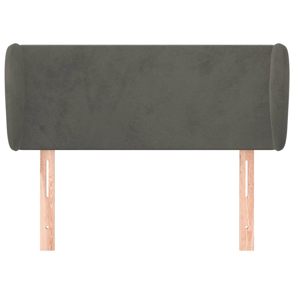 Vidaxl hoofdbord met randen 93x23x78 88 cm fluweel donkergrijs