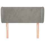 Vidaxl hoofdbord met randen 103x23x78 88 cm fluweel lichtgrijs