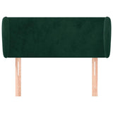Vidaxl hoofdbord met randen 103x23x78 88 cm fluweel donkergroen