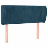 Vidaxl hoofdbord met randen 103x23x78 88 cm fluweel donkerblauw