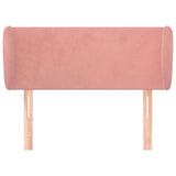 Vidaxl hoofdbord met randen 103x23x78 88 cm fluweel roze