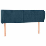 Vidaxl hoofdbord met randen 147x23x78 88 cm fluweel donkerblauw