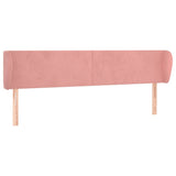 Vidaxl hoofdbord met randen 163x23x78 88 cm fluweel roze