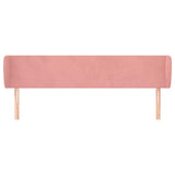 Vidaxl hoofdbord met randen 163x23x78 88 cm fluweel roze