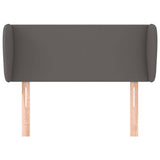 Vidaxl hoofdbord met randen 83x23x78 88 cm kunstleer grijs