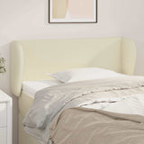 Vidaxl hoofdbord met randen 93x23x78 88 cm kunstleer crèmekleurig