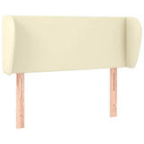 Vidaxl hoofdbord met randen 103x23x78 88 cm kunstleer crèmekleurig