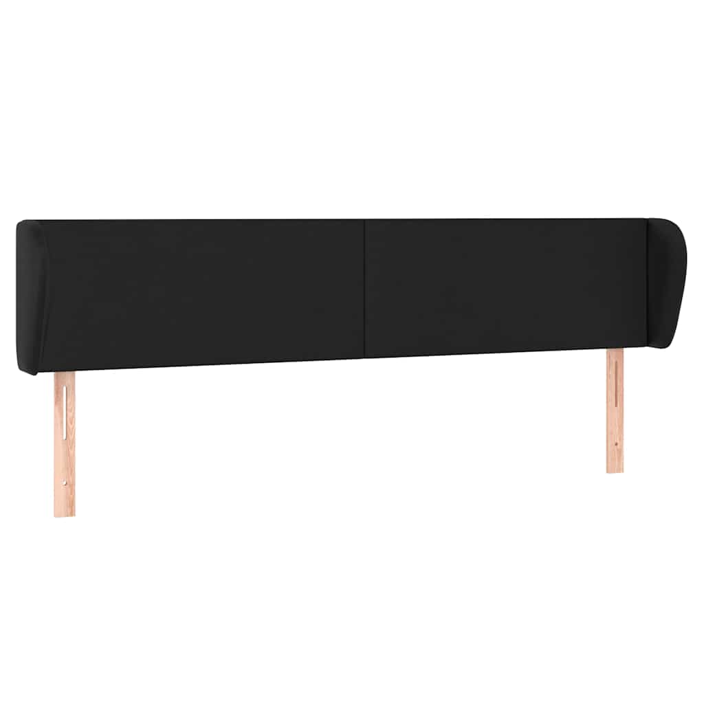 Vidaxl hoofdbord met randen 183x23x78 88 cm kunstleer zwart