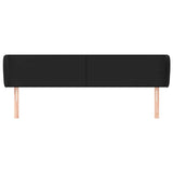 Vidaxl hoofdbord met randen 203x23x78 88 cm kunstleer zwart