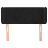 Vidaxl hoofdbord met randen 83x23x78 88 cm fluweel zwart