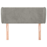 Vidaxl hoofdbord met randen 93x23x78 88 cm fluweel lichtgrijs