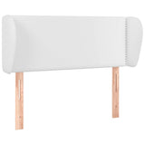 Vidaxl hoofdbord met randen 83x23x78 88 cm kunstleer wit