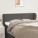 Vidaxl hoofdbord met randen 147x23x78 88 cm kunstleer grijs