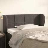 Vidaxl hoofdbord met randen 83x23x78 88 cm fluweel donkergrijs