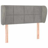 Vidaxl hoofdbord met randen 93x23x78 88 cm fluweel lichtgrijs
