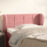 Vidaxl hoofdbord met randen 103x23x78 88 cm fluweel roze
