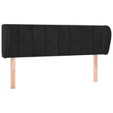 Vidaxl hoofdbord met randen 147x23x78 88 cm fluweel zwart