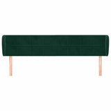 Vidaxl hoofdbord met randen 183x23x78 88 cm fluweel donkergroen