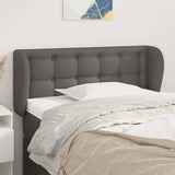 Vidaxl hoofdbord met randen 83x23x78 88 cm kunstleer grijs
