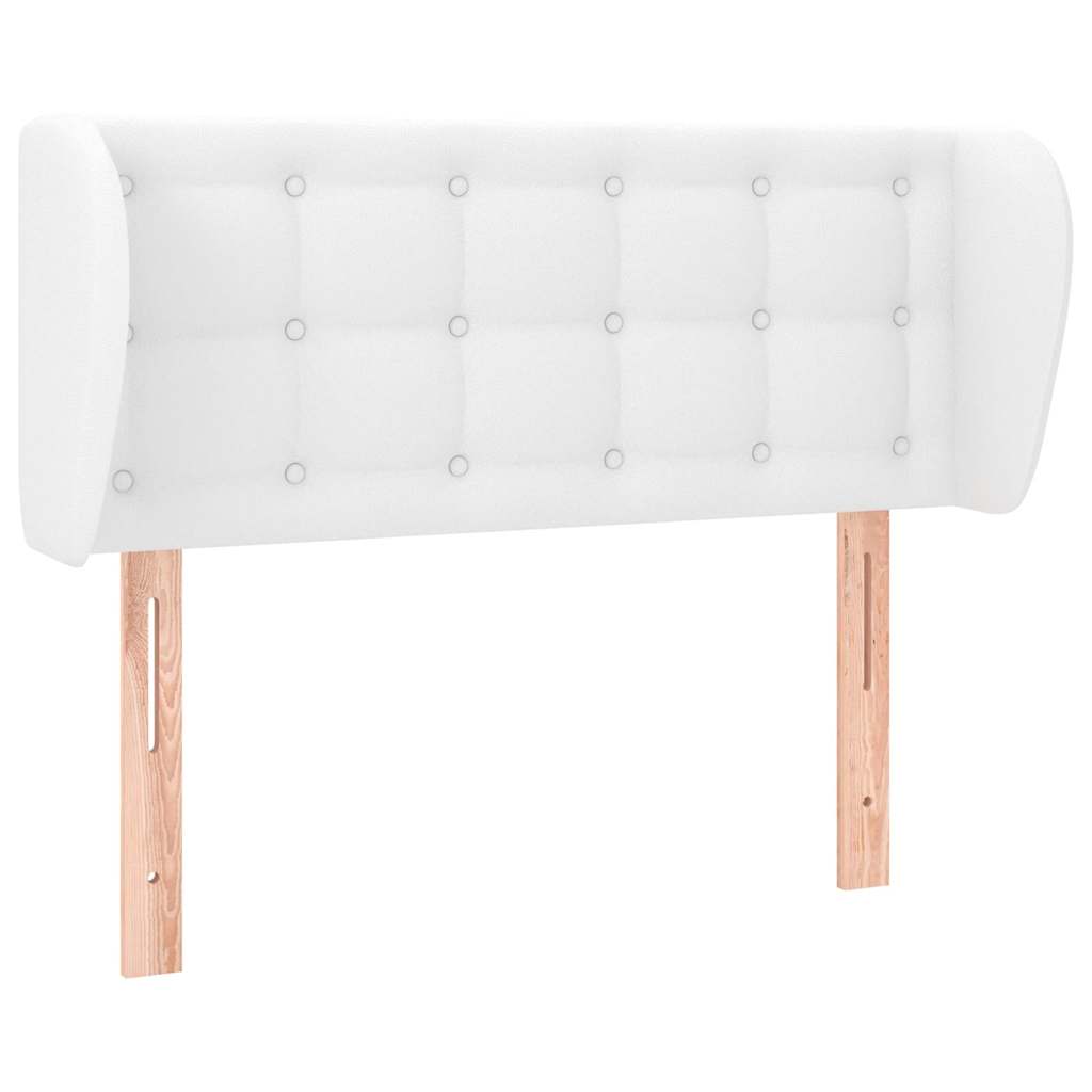 Vidaxl hoofdbord met randen 93x23x78 88 cm kunstleer wit