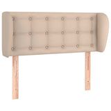 Vidaxl hoofdbord met randen 93x23x78 88 cm kunstleer cappuccinokleur