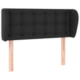 Vidaxl hoofdbord met randen 103x23x78 88 cm kunstleer zwart