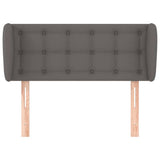 Vidaxl hoofdbord met randen 103x23x78 88 cm kunstleer grijs