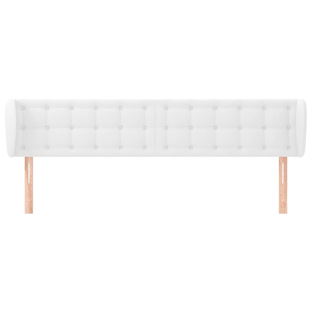 Vidaxl hoofdbord met randen 163x23x78 88 cm kunstleer wit
