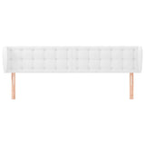 Vidaxl hoofdbord met randen 183x23x78 88 cm kunstleer wit