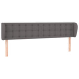 Vidaxl hoofdbord met randen 203x23x78 88 cm kunstleer grijs