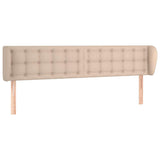 Vidaxl hoofdbord met randen 203x23x78 88 cm kunstleer cappuccinokleur